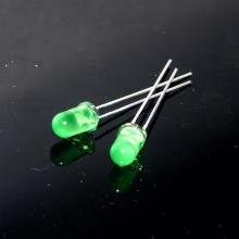 Βασικά πράσινα LED 5 mm Epifar Chips Epistar Diffused Lens