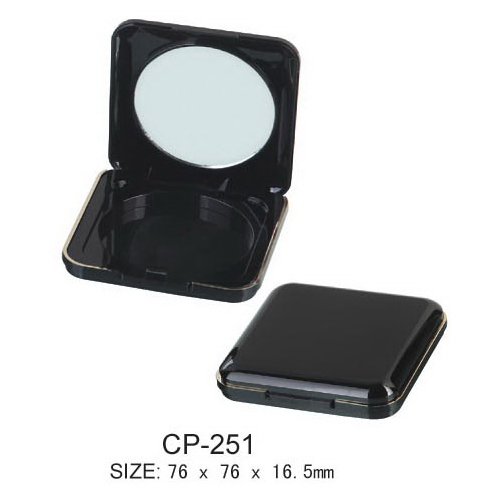 Square Cosmetic Compact Case z patelnią 59 mm