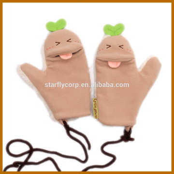 fiver finger winter baby glove clips men working