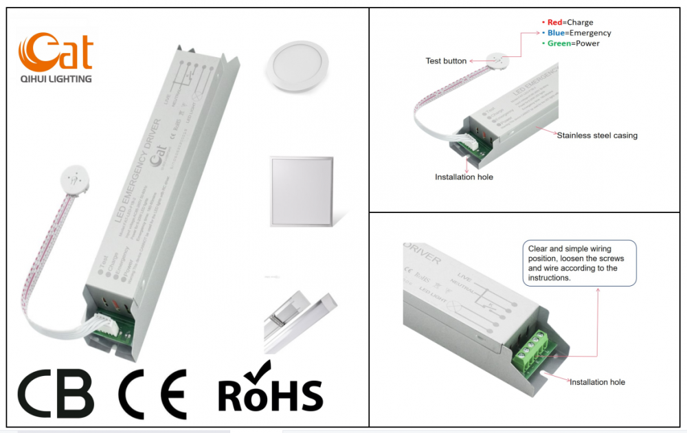 Controlador de emergencia LED de 5-20W