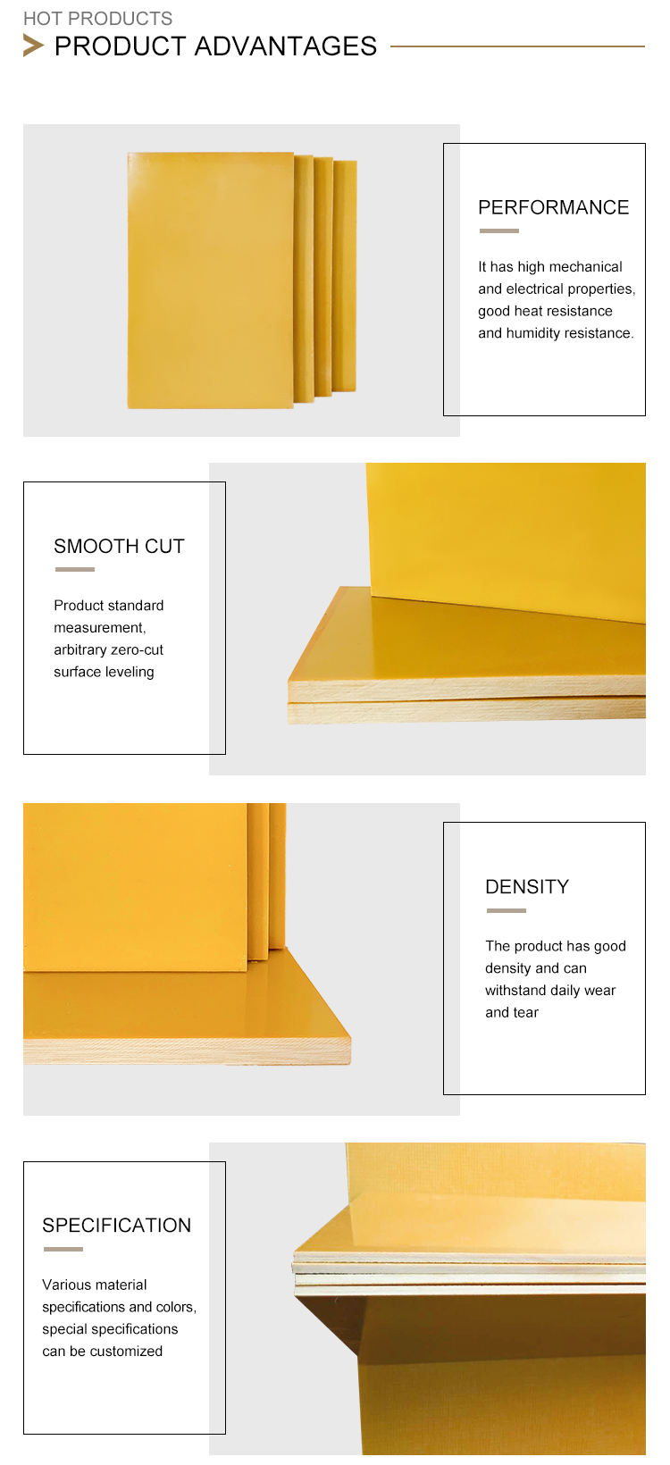 High Density Resin For Inductor Choke Use G11 Epoxy Fiberglass Sheet