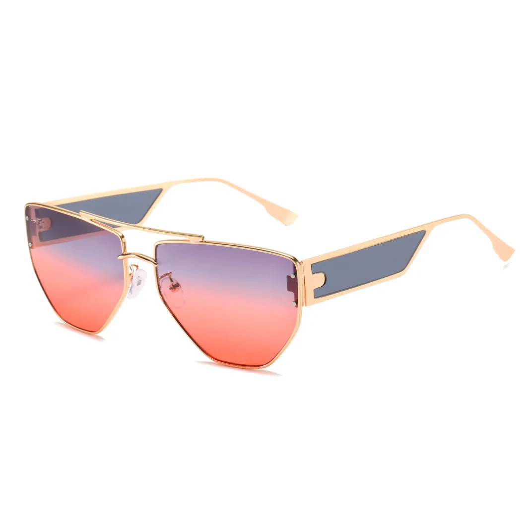 2020 No MOQ Metal Ocean Lens Fashion Sunglasses