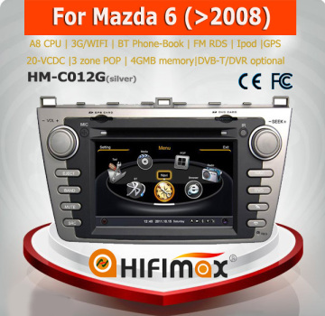 Hifimax mazda 6 dvd player with gps navigation system for Mazda 6 in dash car dvd gps/Mazda 6 car PC