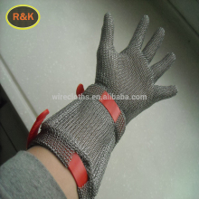 Long Sleeve Butcher leather industry Stainless Steel Protective 5 Level Chain Mail Glove