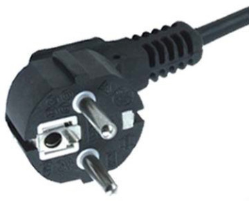VDE europ hollow power plug pin power cord