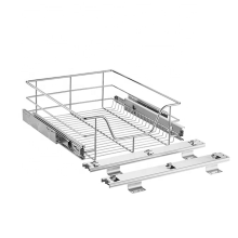 storage soft close stainless steel pantry larder basket