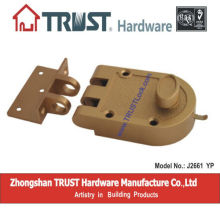 TRUST J2661YP: Brass cylinder Jimmy proof lock