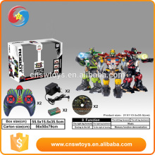 boy toy plastic remote control fighting robot toy with light and music