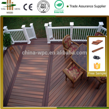 New composite wood decking mixed color decking
