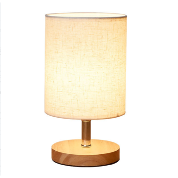 LEDER Schreibtischlampe aus Holz