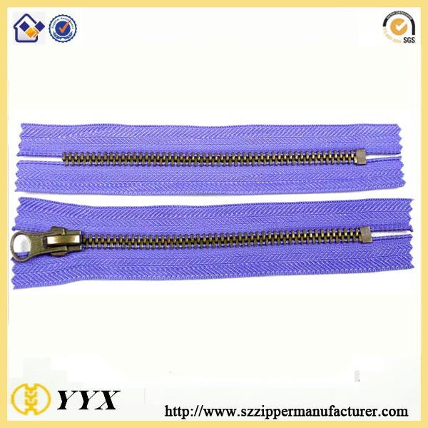 40cm long metal zipper