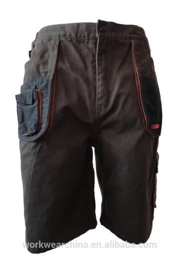 Durable Canvas Cargo Shorts with Knee Pad