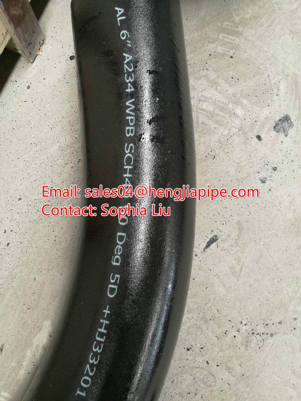 6'' SCH40 pipe bend