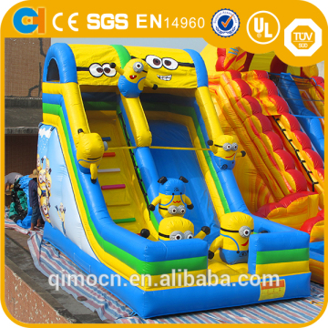 Giant inflatable Minions dry slides,Outdoor kids dry slides,Inflatable slides for kids