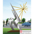 Plaza Handmade Stainless Steel Sculpture