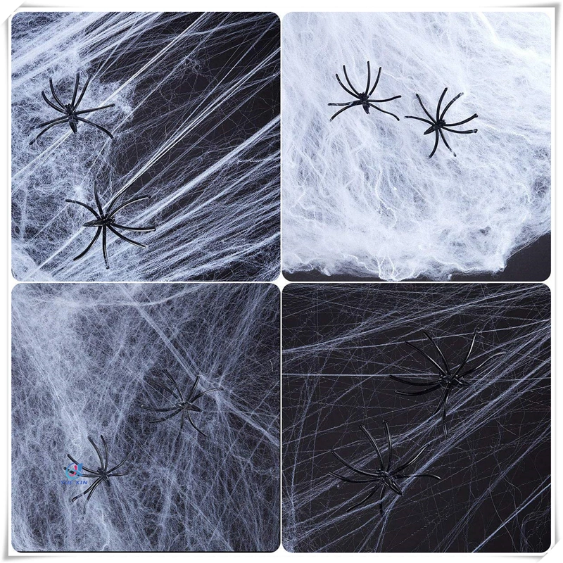 Scary Stretch Spider Web Webbing Haunted House Decoration in Halloween