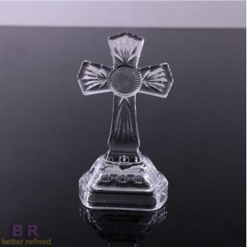 Figurine de croix de cristal debout en gros