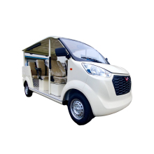 Open electric sanitation vehicle