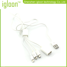 Usb To Lightning 8 Pin Micro 5 Pin Mini Usb And Usb Famale Multifunction Cable?