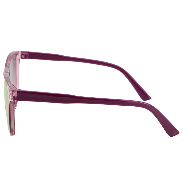 2020 Flat Lens Transparent Pink Fashion Sunglasses