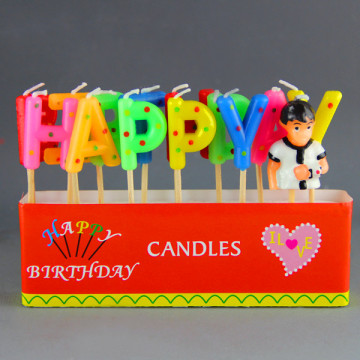 beautiful letter shaped happy birthday candles