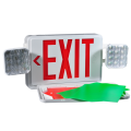 LED emergency light combo with exit sign