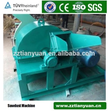 raw logs tree branches shredder machine for producing sawdust