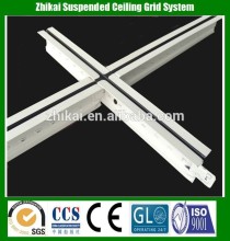 Suspended aluminum ceiling grid and ceiling tee grid