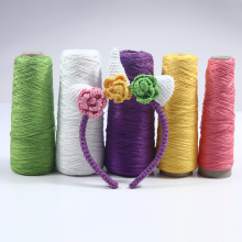 Purple Unicorn Crochet tecido decorativo na cabeça