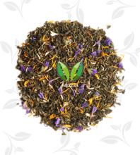 Peach orange fruit flower herb tea green tea
