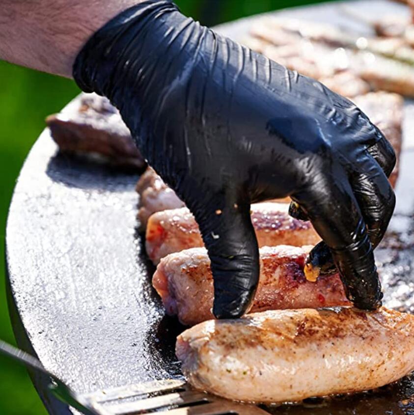 Nitrilhandschuhe produzieren Einwegnitrilhandschuhe schwarze Farbe