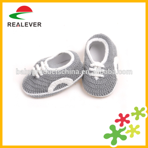 Cotton baby shoe for newborn hand crochet baby shoes