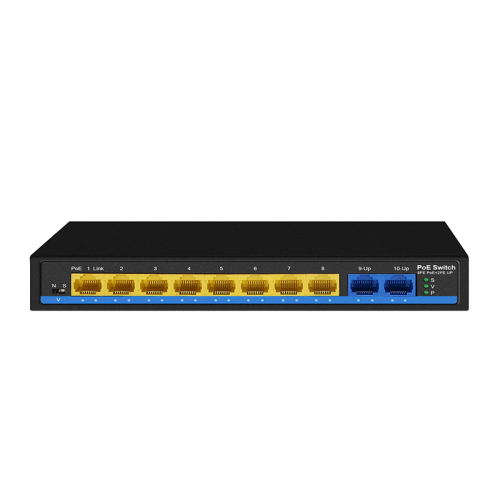 10 portas 10/100Mbps Rede Poe Switch