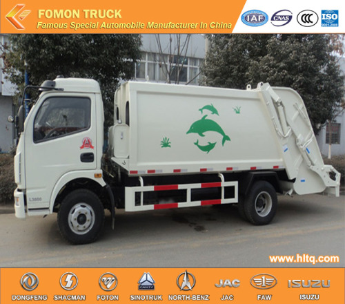 DONGFENG 5tons 4x2 damperli çöp kamyonu