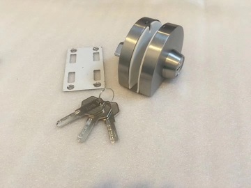 IN-37 wall to glass door lock