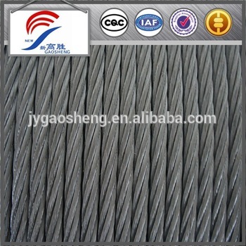 galvanized 6x19+fc steel wire rope