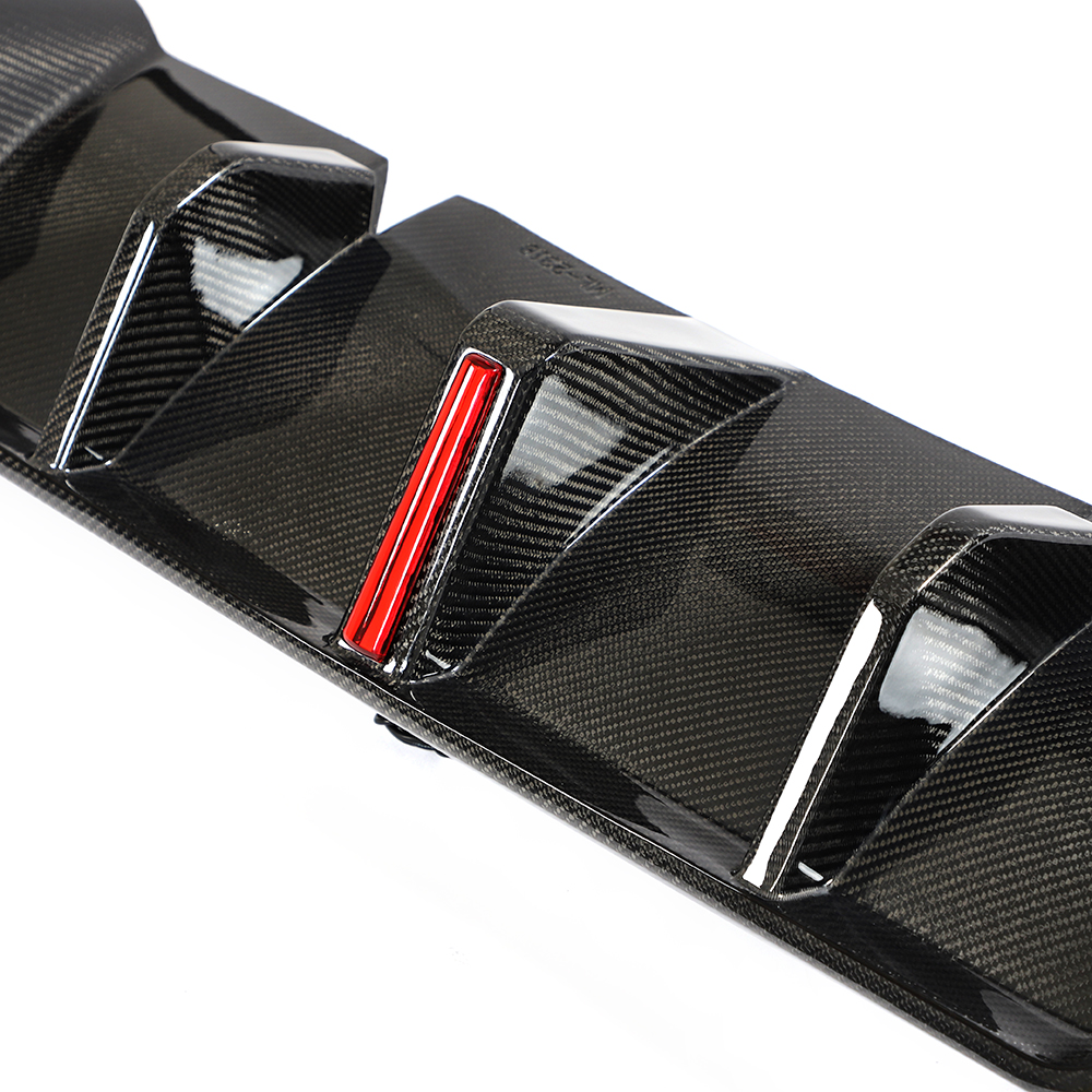 Golf8 R Carbon Fiber Rear Bumper Lip Spoiler for Volkswagen Golf MK8 GTI 2021-2022