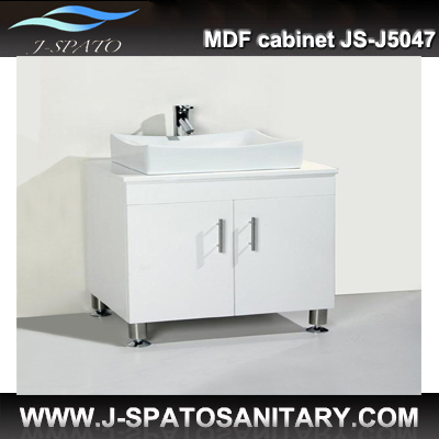 White Painting MDF Cabinets, Bathroom MDF Cabinets, MDF Cabinet Set (JS-J5047)