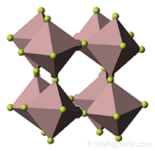 modèle moléculaire de fluorure d&#39;aluminium