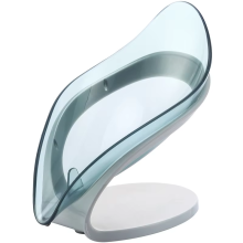 JUMEIJIA Bathroom Leaf Shape Self-Draining Soap Holder