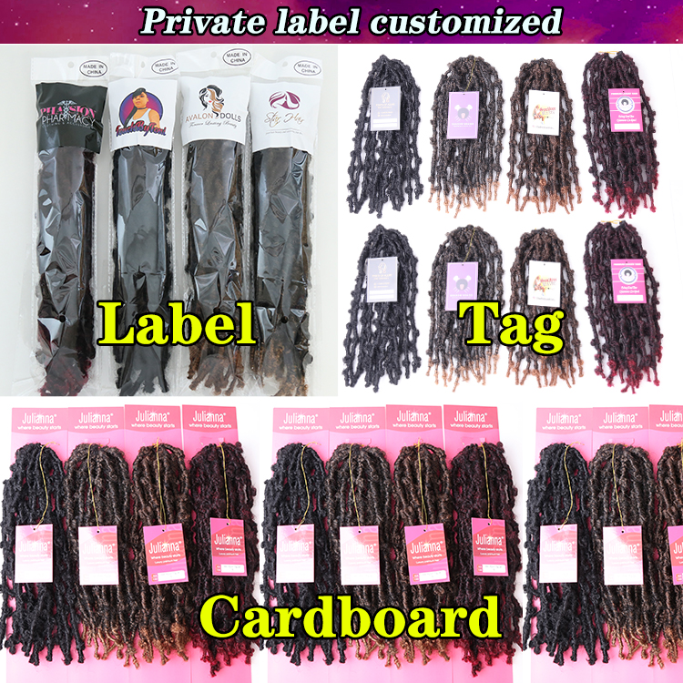 Julianna 36 Handmade Colorful 12 Inch Faux 24In Distressed Crochet Hair Locs Synthetic Premade Soft Locks Extension