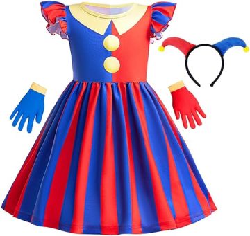 Circus Costume Kid Fancy Carnival Halloween Cosplay Dress