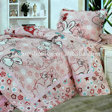 Modern printed bed sheet sets/animal print bedding sets