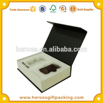 Trade Assurance Small Black Magnetic Paper Box With PE Foam For Fish Tank Brusher