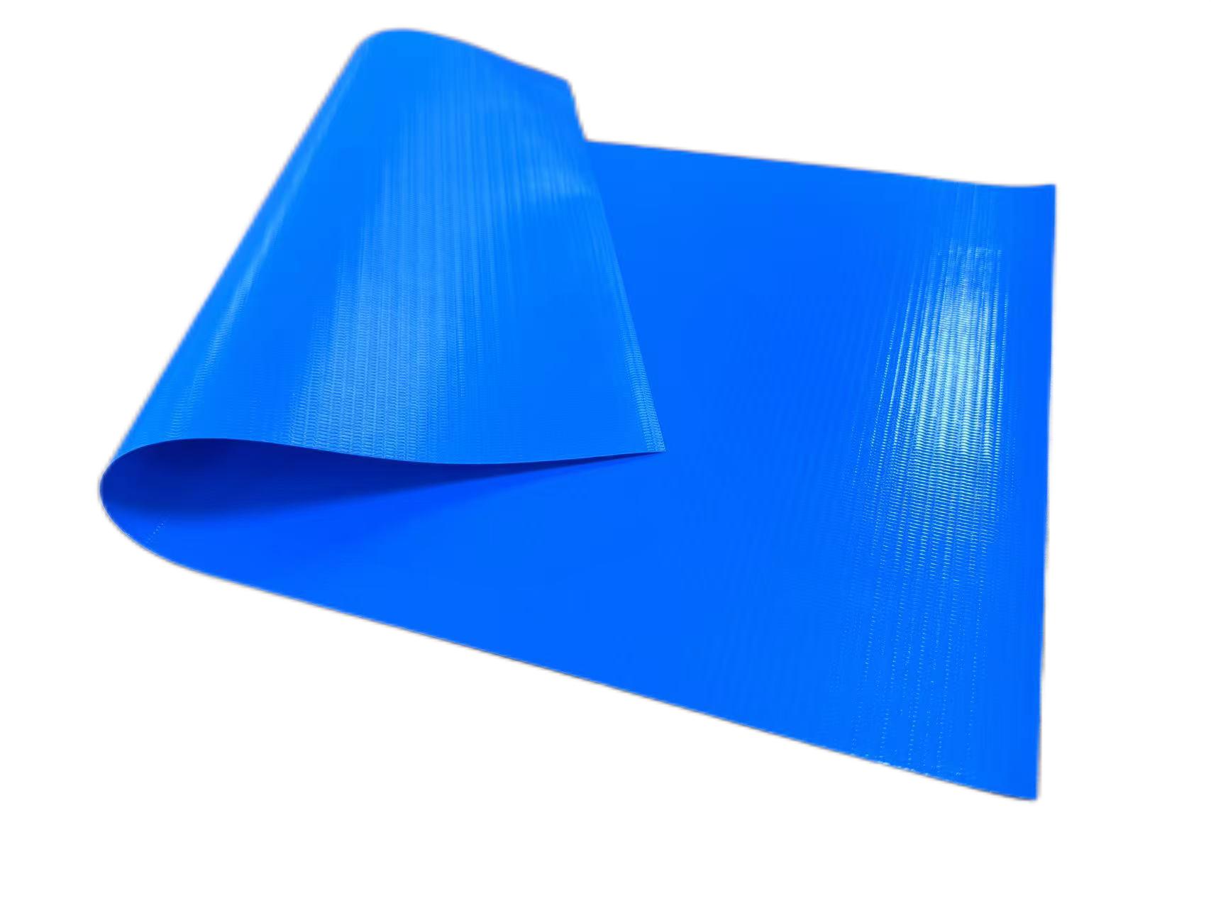 500GSM PVC Plain Tarpaulin Blue