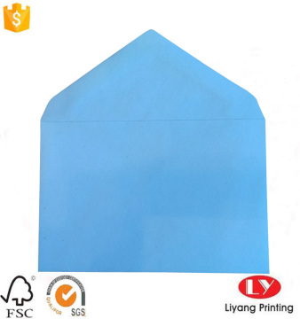 Blue printed adhesive gift packaging paper envelope