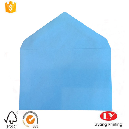 Sobre de papel de embalaje adhesivo de regalo impreso en azul