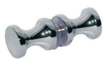 Aluminum shower door knob handle