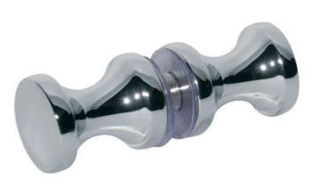 Aluminum shower door knob handle