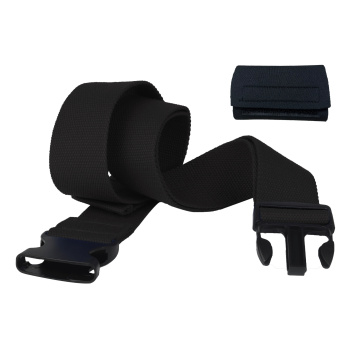 Senior Black Quick Release Buckle Gait Belt